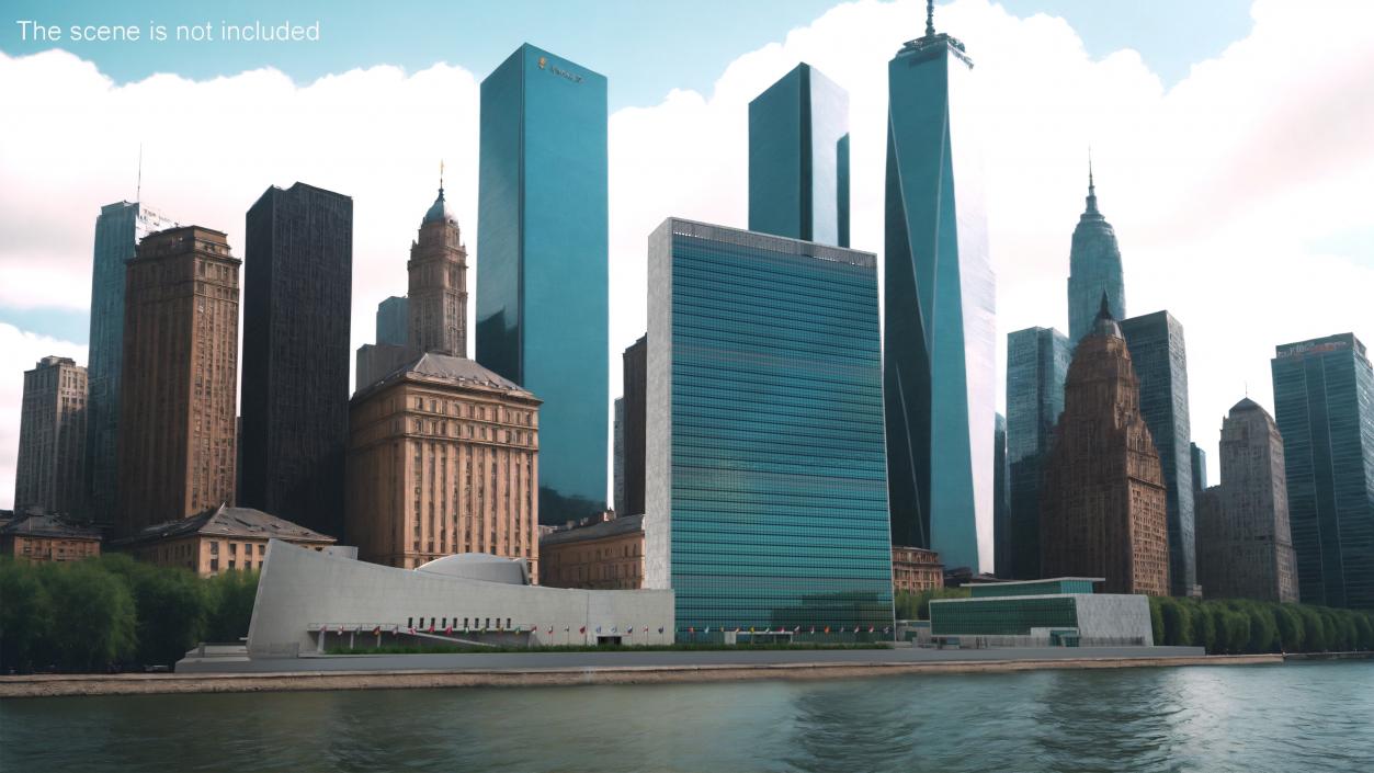 Headquarters of the United Nations 3D model