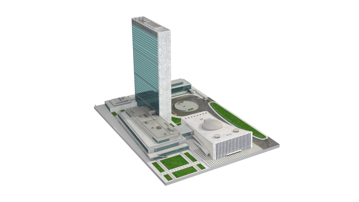 Headquarters of the United Nations 3D model