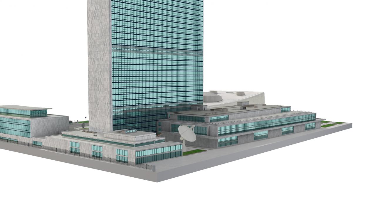 Headquarters of the United Nations 3D model