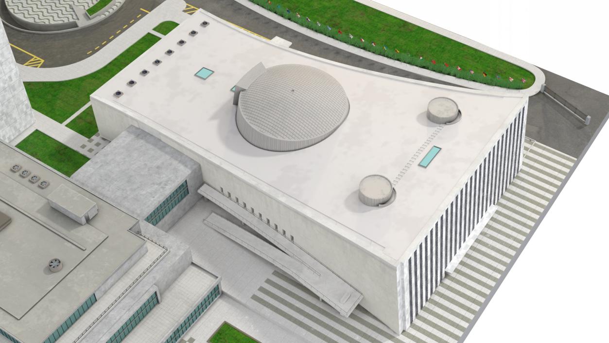 Headquarters of the United Nations 3D model