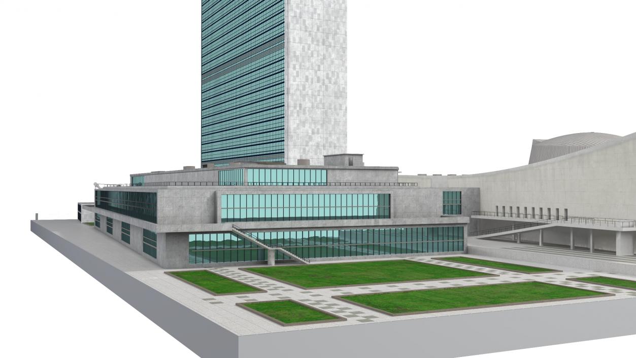 Headquarters of the United Nations 3D model