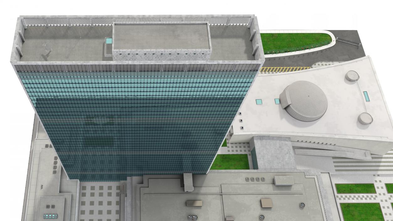 Headquarters of the United Nations 3D model