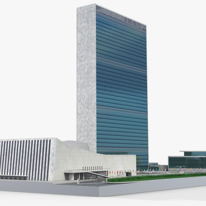 Headquarters of the United Nations 3D model