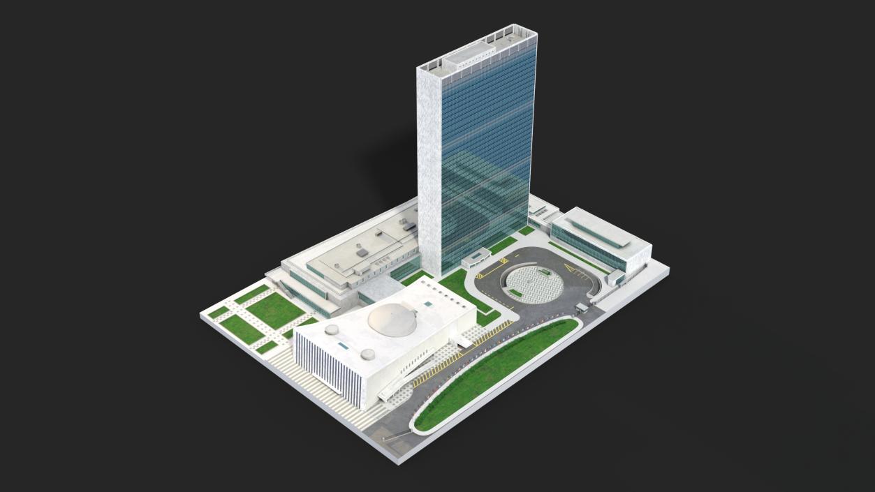 Headquarters of the United Nations 3D model