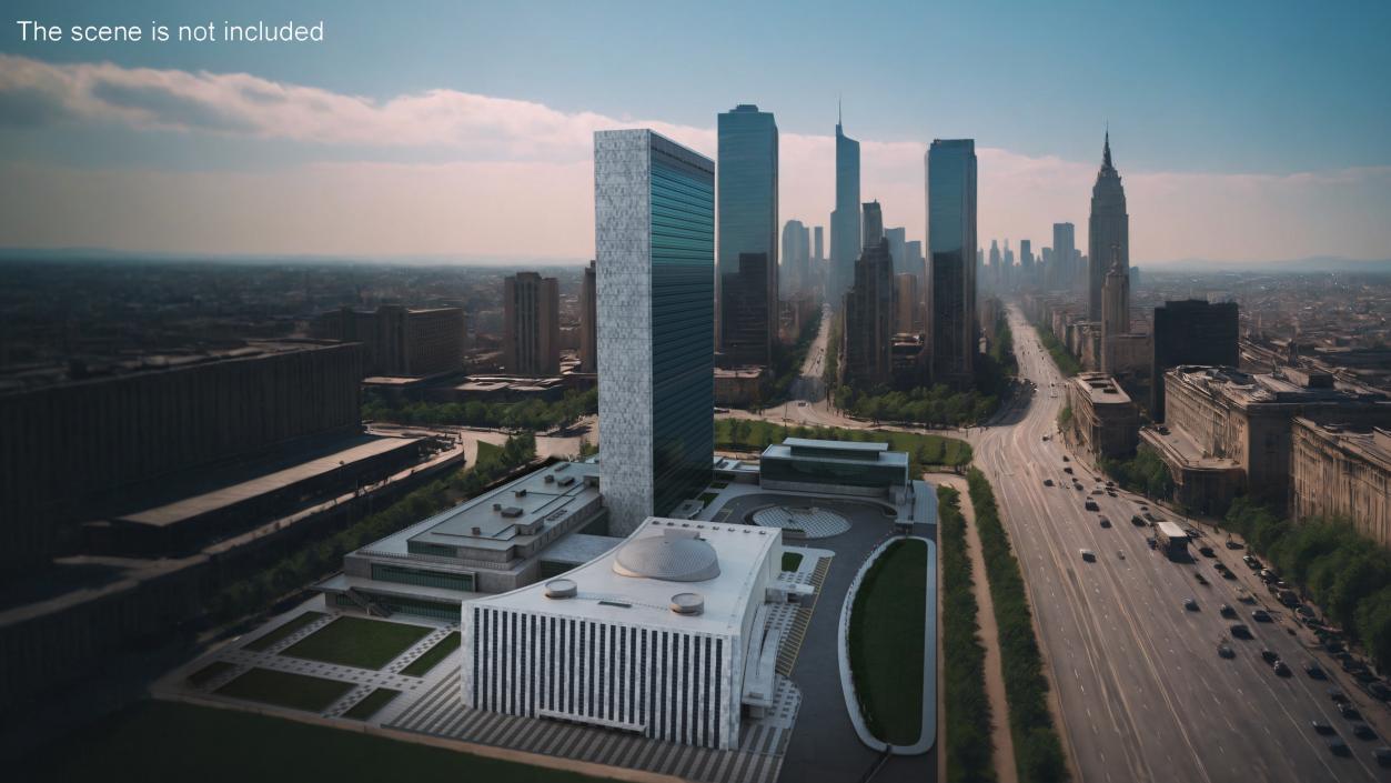 Headquarters of the United Nations 3D model