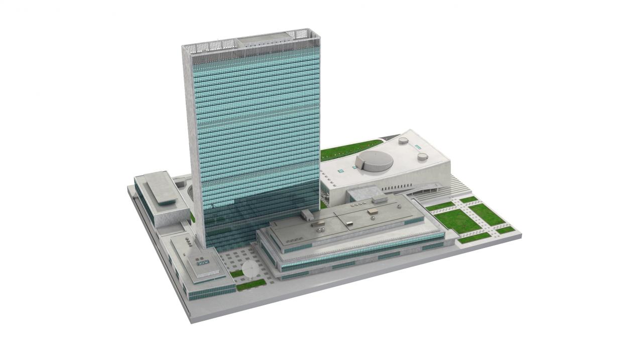 Headquarters of the United Nations 3D model