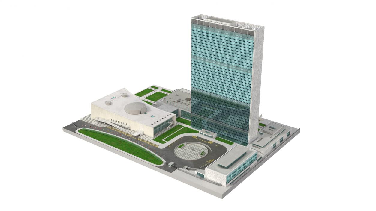 Headquarters of the United Nations 3D model