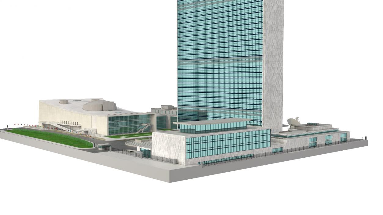 Headquarters of the United Nations 3D model