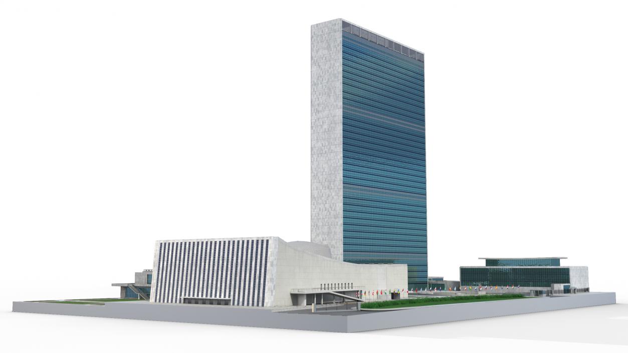 Headquarters of the United Nations 3D model