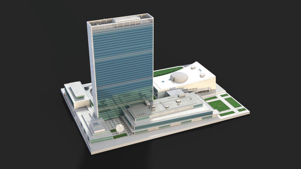 Headquarters of the United Nations 3D model