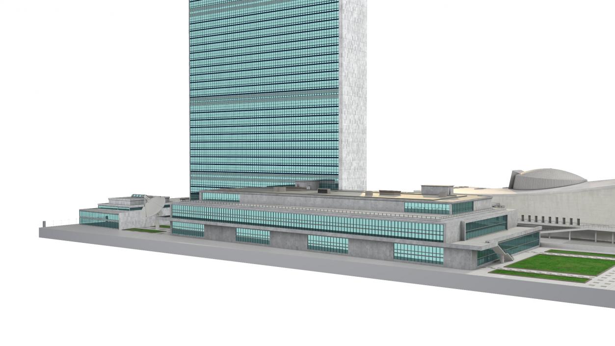 Headquarters of the United Nations 3D model