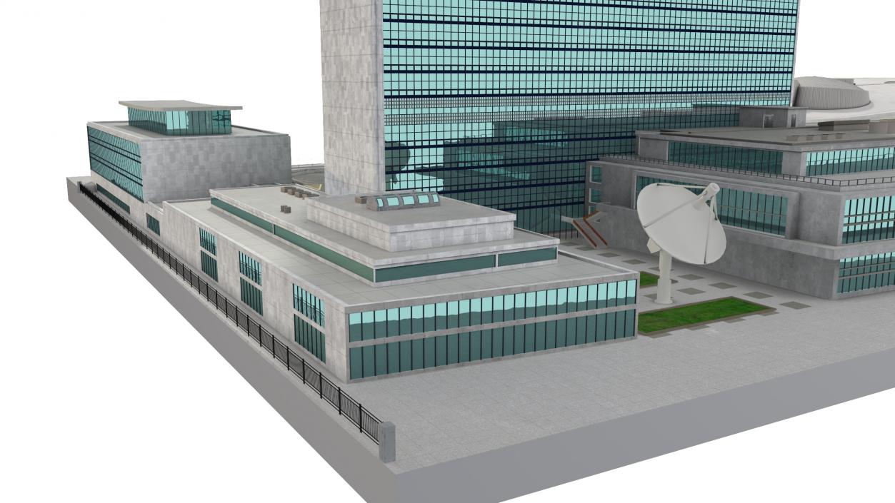 Headquarters of the United Nations 3D model