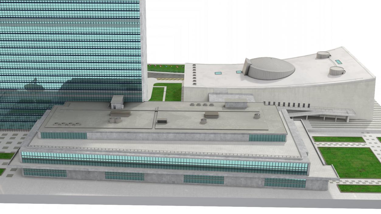 Headquarters of the United Nations 3D model