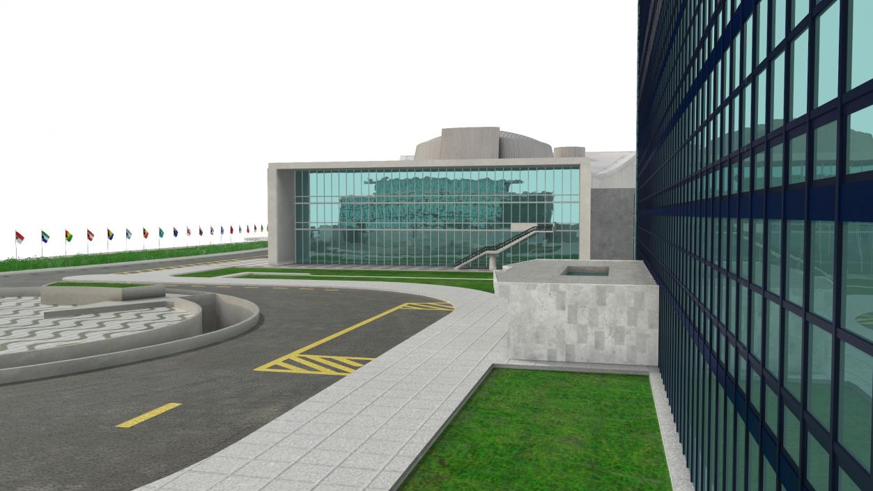 Headquarters of the United Nations 3D model