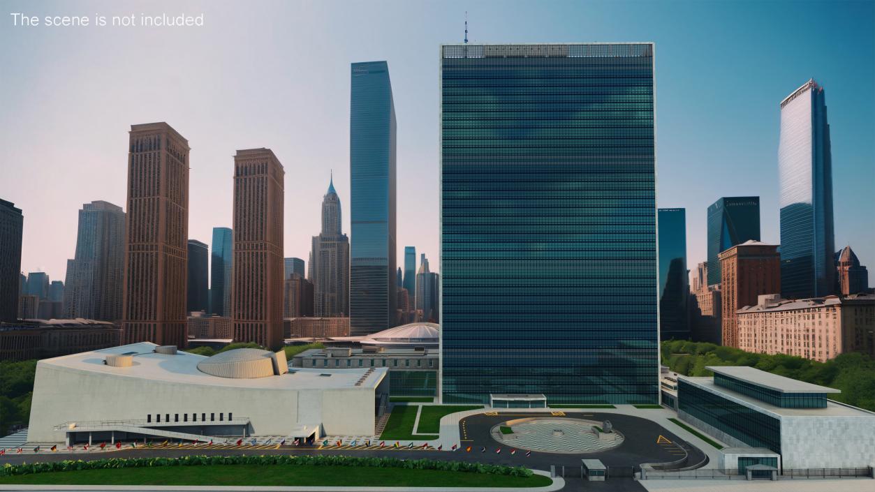 Headquarters of the United Nations 3D model