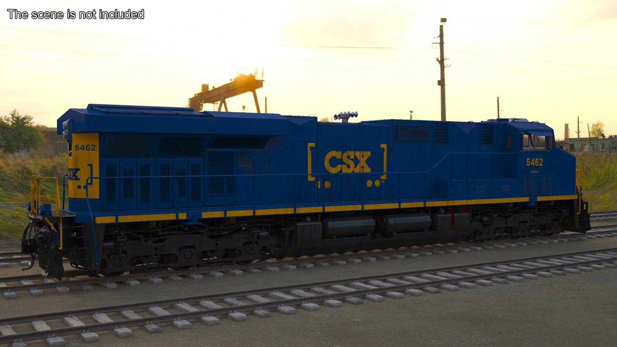 3D CSX GE AC6000CW Locomotive