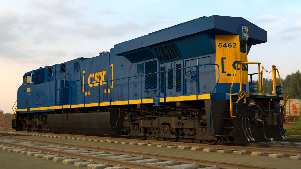 3D CSX GE AC6000CW Locomotive