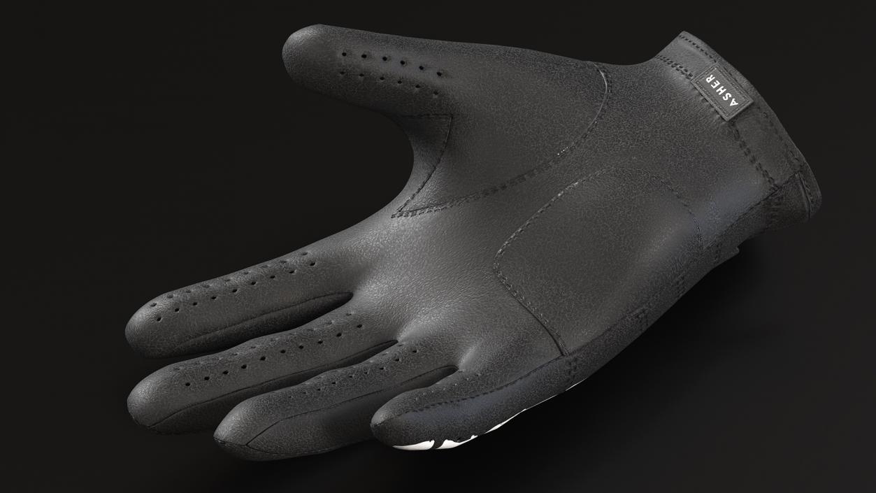 3D Black Premium Golf Gloves Asher