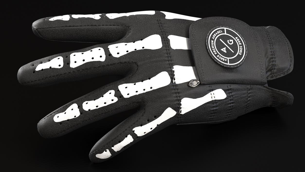 3D Black Premium Golf Gloves Asher