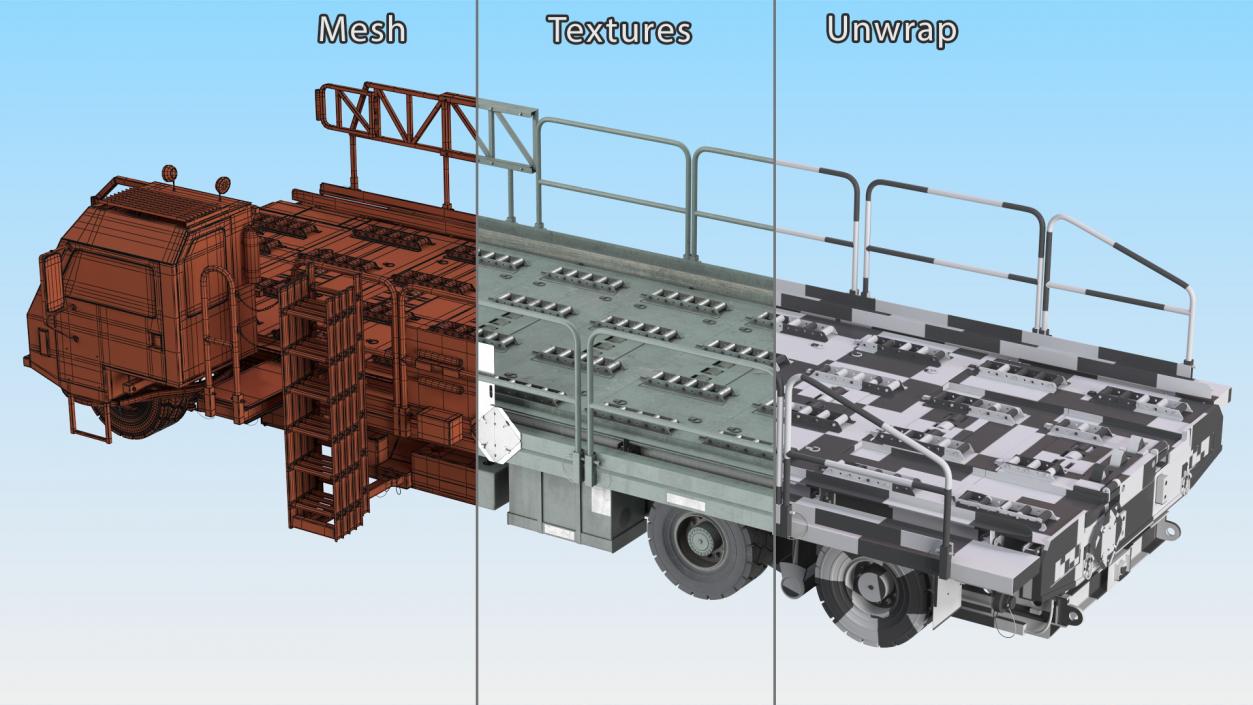 3D Halvorsen Aircraft Loader Old Rigged