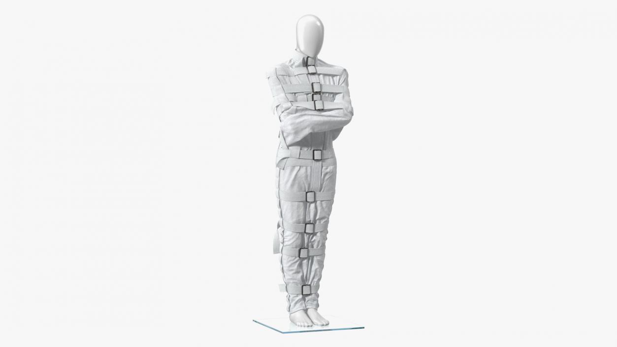 3D model Straitjacket Mannequin Figure White