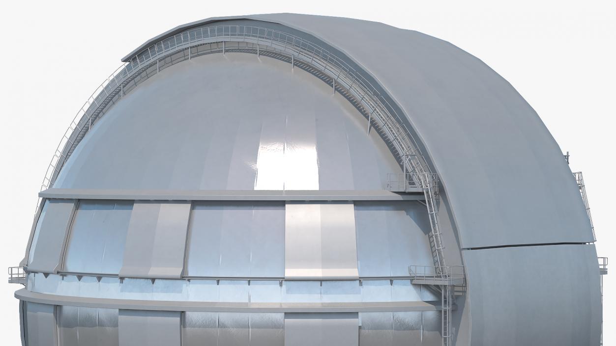 3D Astronomical Observatory Dome Rigged