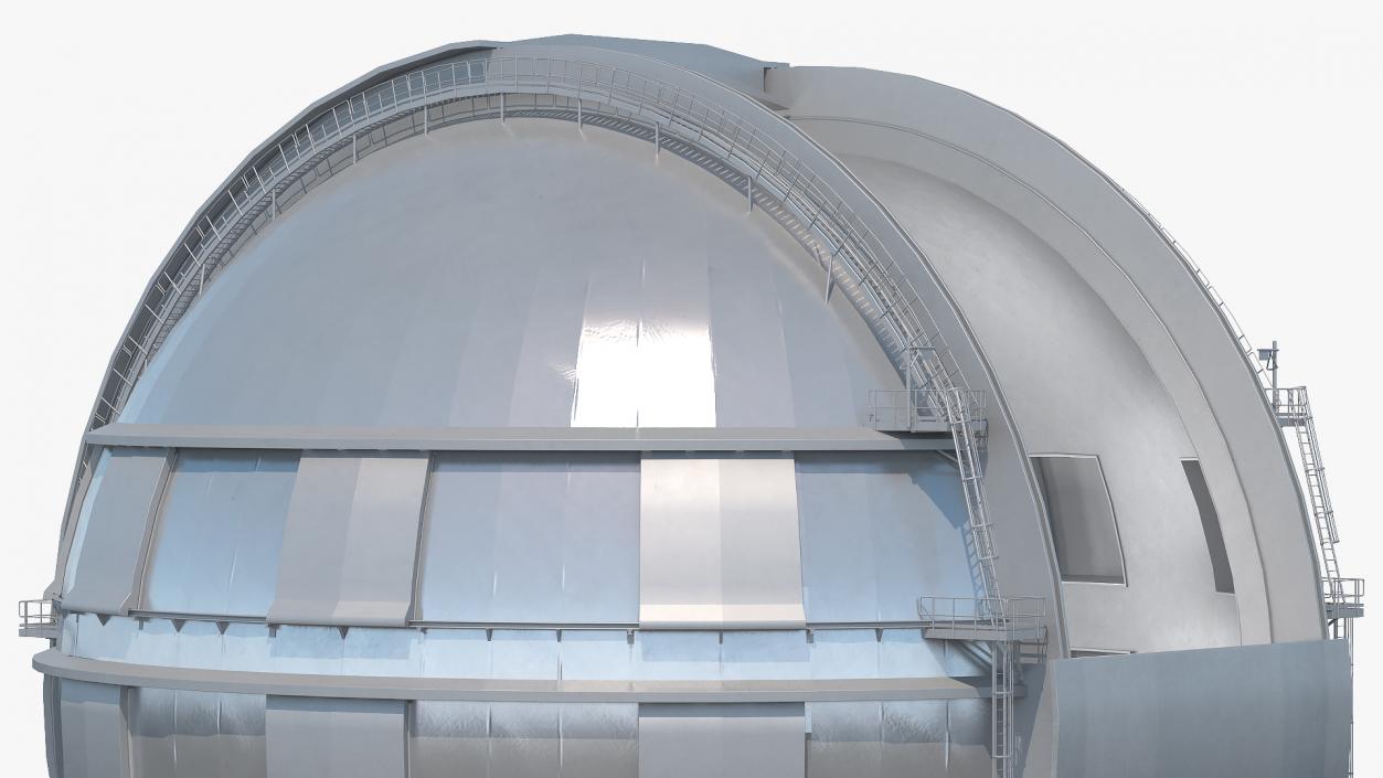 3D Astronomical Observatory Dome Rigged