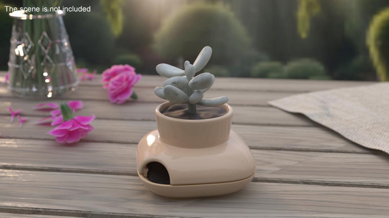 3D model Single Herb Pot Sagaform Beige