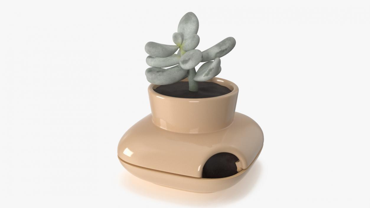 3D model Single Herb Pot Sagaform Beige