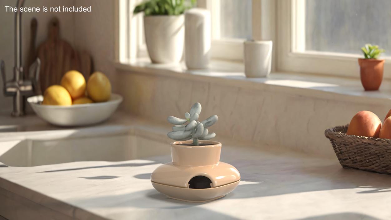 3D model Single Herb Pot Sagaform Beige