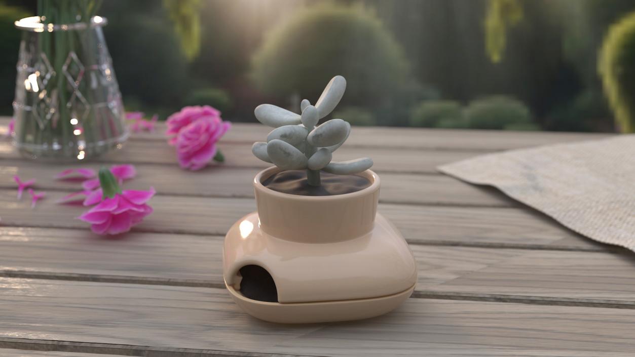 3D model Single Herb Pot Sagaform Beige