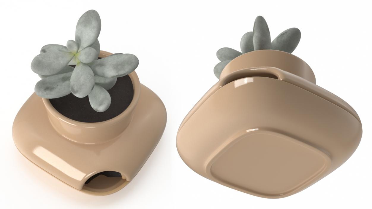 3D model Single Herb Pot Sagaform Beige