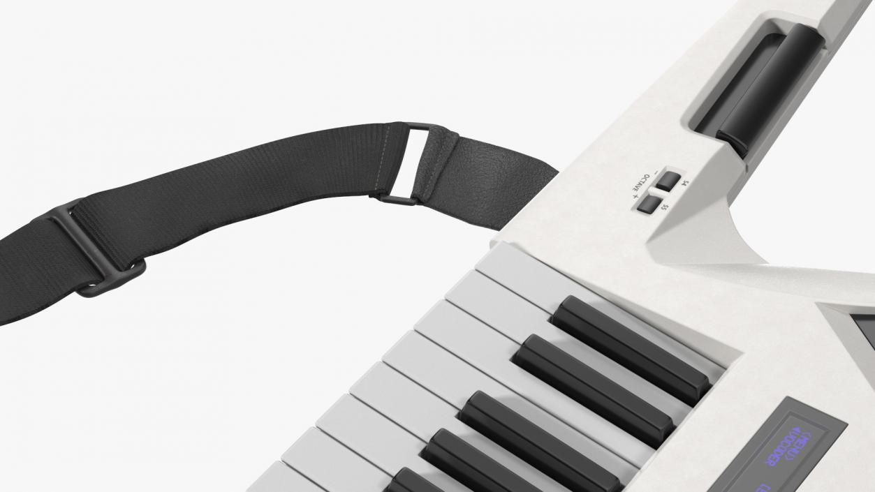 Keytar White 3D