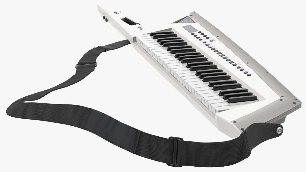 Keytar White 3D