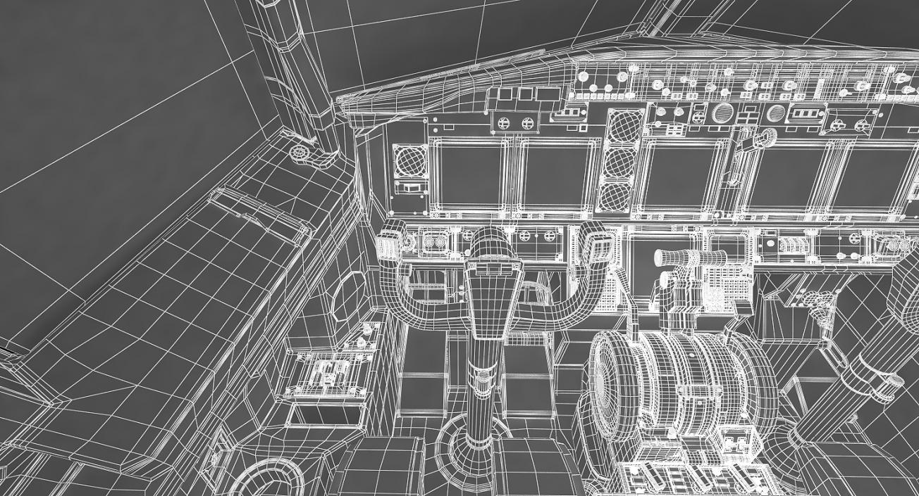 3D Boeing 737 Cockpit model