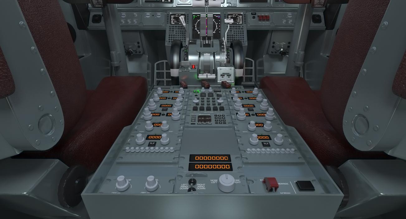 3D Boeing 737 Cockpit model