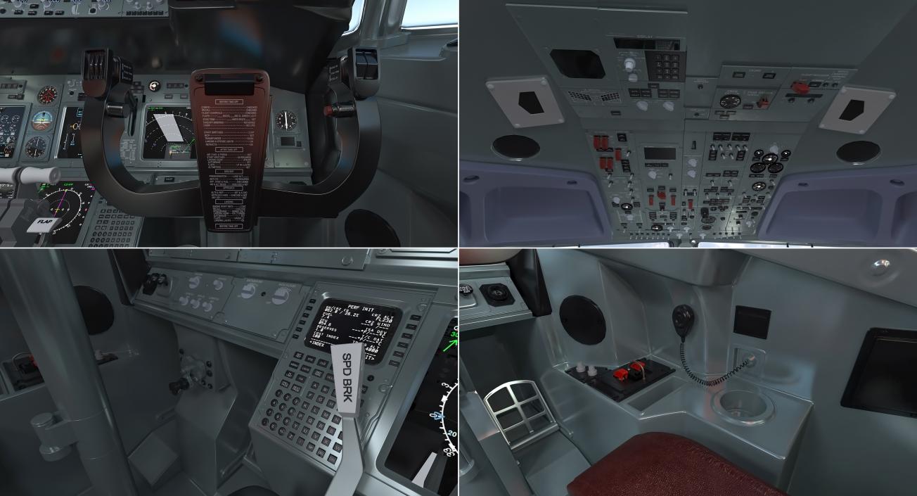 3D Boeing 737 Cockpit model