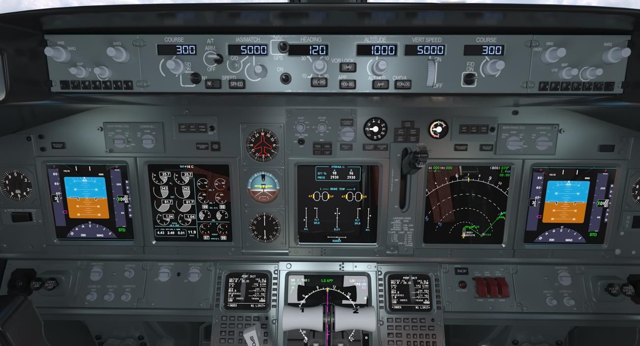 3D Boeing 737 Cockpit model