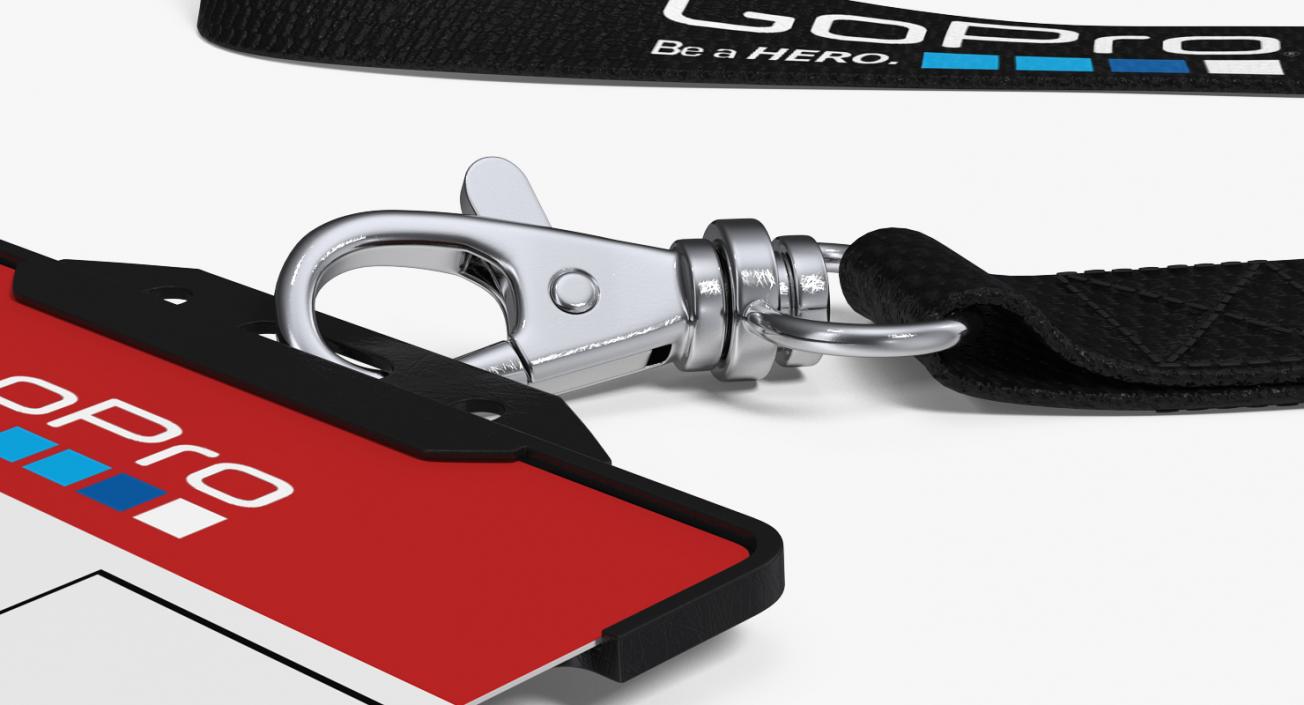 3D GoPro Lanyard with Plastic ID Card Holder