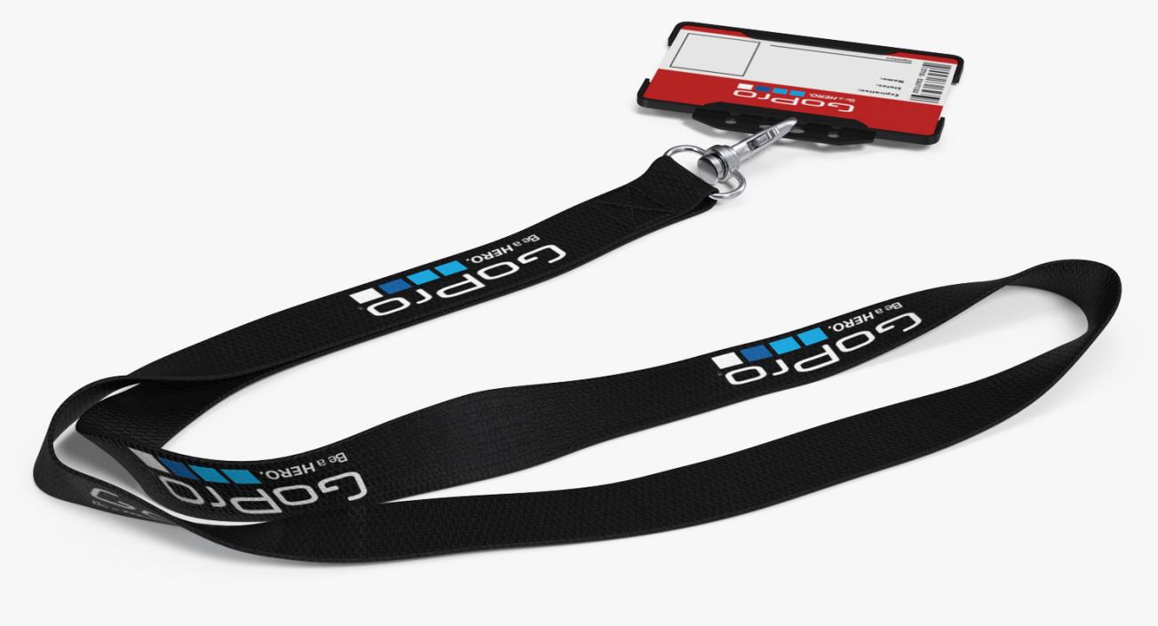 3D GoPro Lanyard with Plastic ID Card Holder