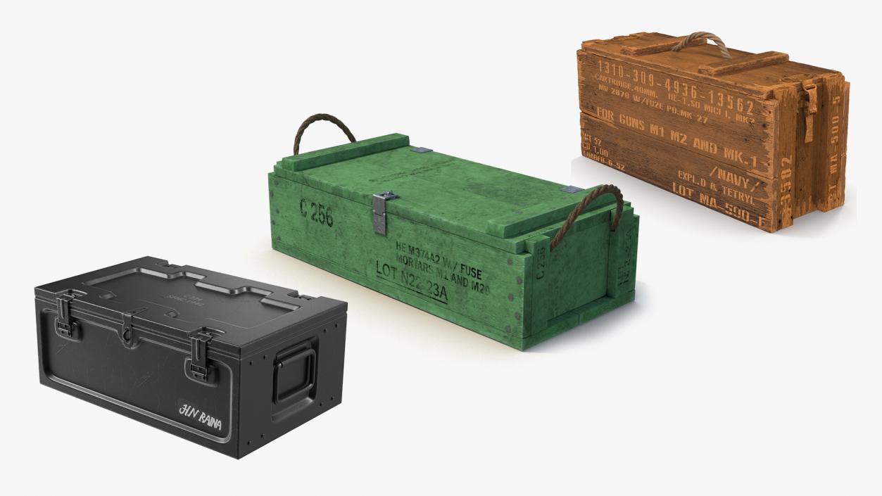 Ammo Crates Collection 3 3D model