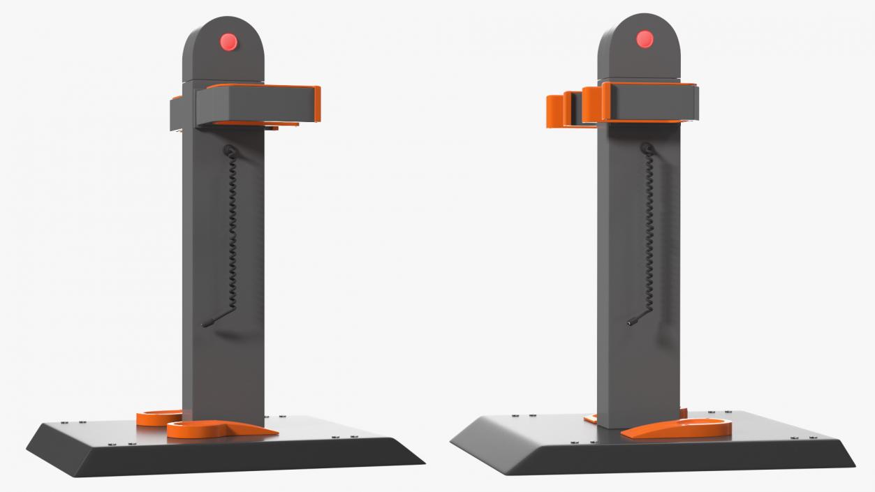 3D Electric Scooter Charging Docking Rack model