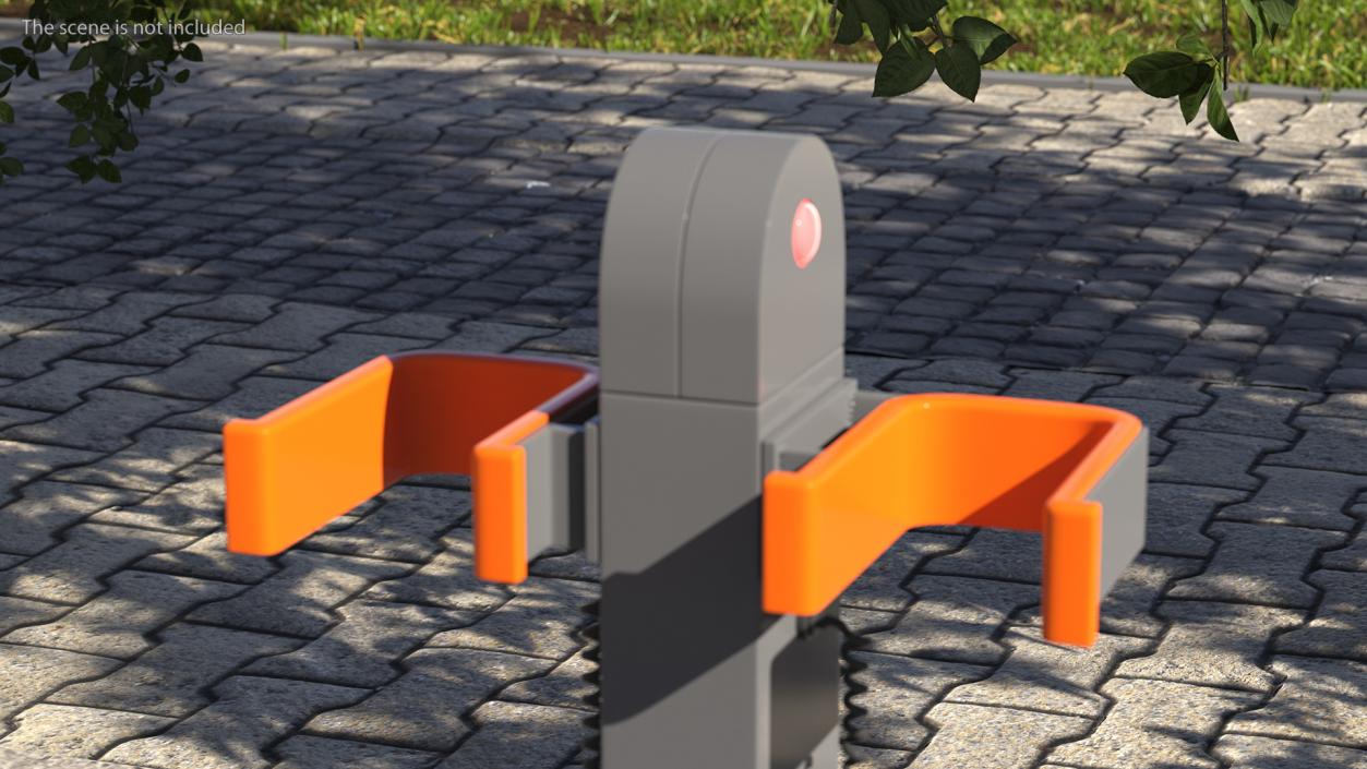 3D Electric Scooter Charging Docking Rack model