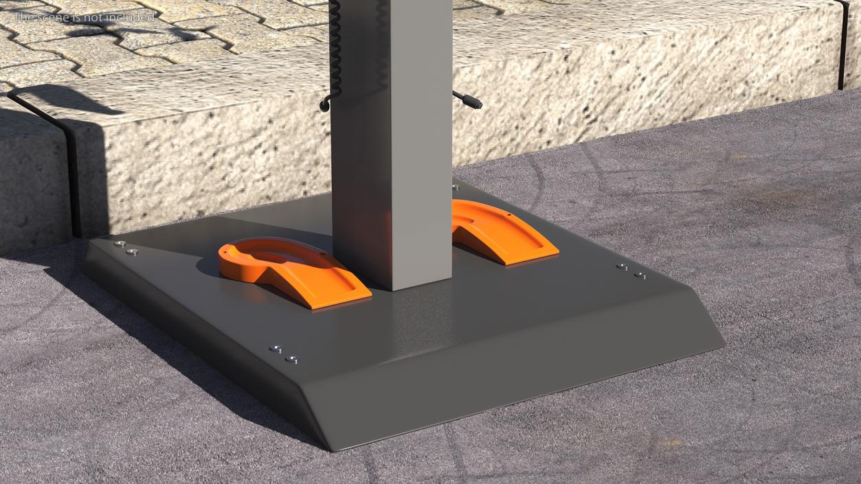 3D Electric Scooter Charging Docking Rack model