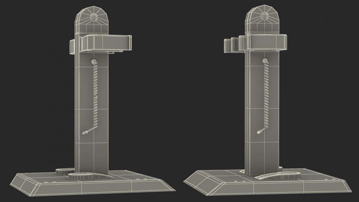 3D Electric Scooter Charging Docking Rack model