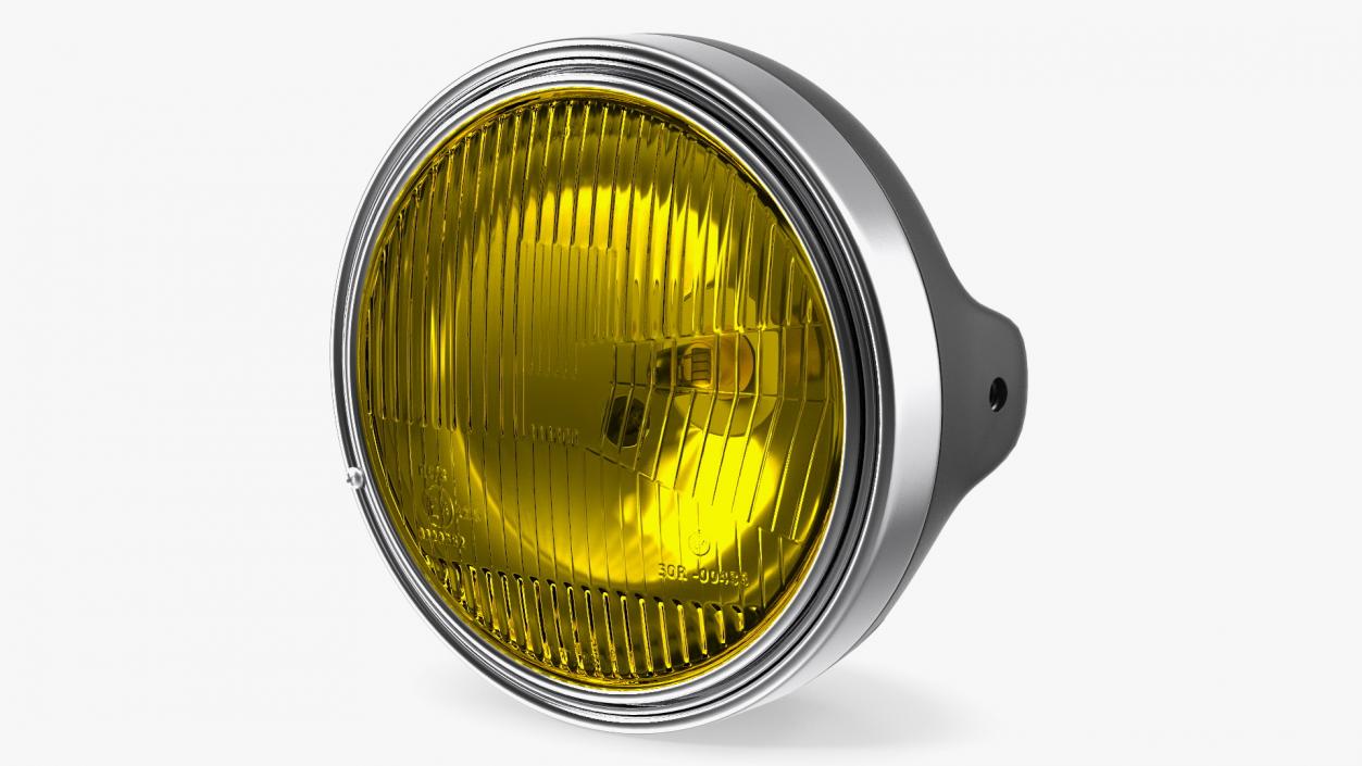 Motorcycle Headlight Yellow 2 3D model