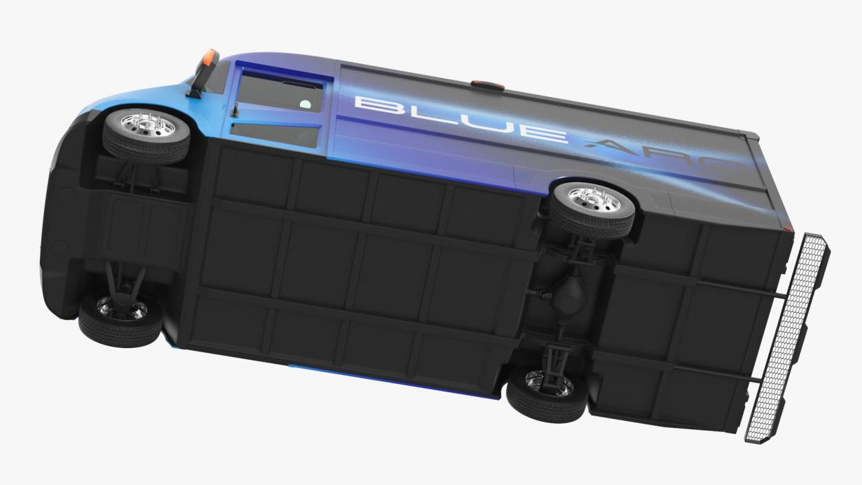 Electric Delivery Truck Blue Arc 3D