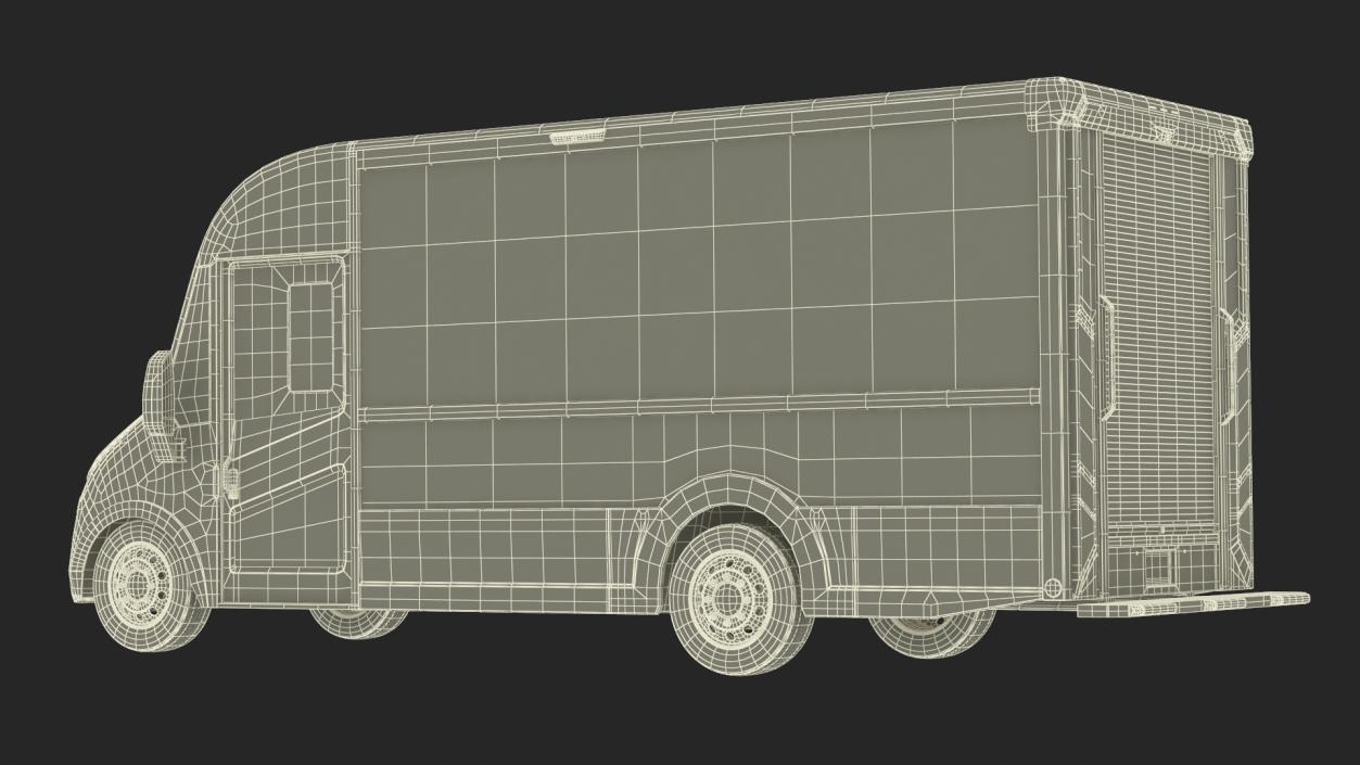 Electric Delivery Truck Blue Arc 3D