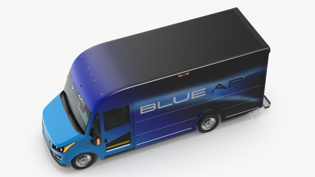 Electric Delivery Truck Blue Arc 3D