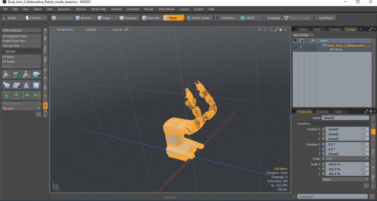 3D Dual Arm Collaborative Robot model